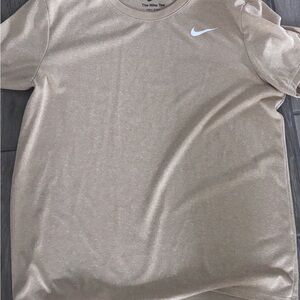 Nike Tan Short Sleeve Tee Athletic Comfort